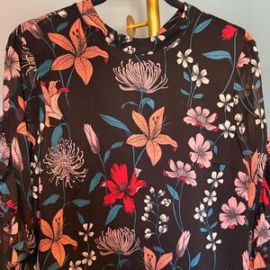 Who What Wear Black Floral Dress